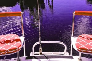 stern rail cushions pair