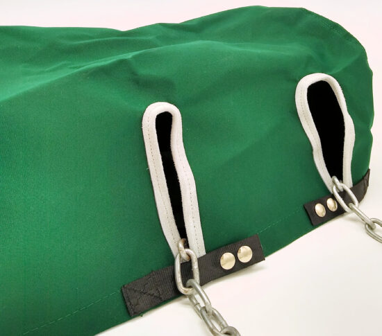 anchor windlass cover in forest green